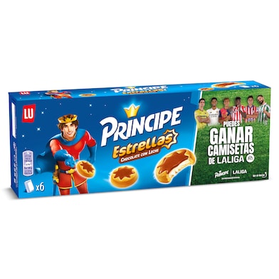 Galletas rellenas de chocolate estrellas Principe 225 g-0 Galletas rellenas de chocolate estrellas Principe 225 g-0