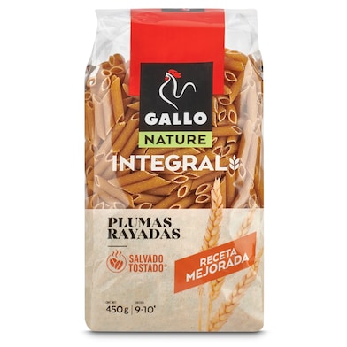 Plumas rayadas integrales Gallo 450 g-0