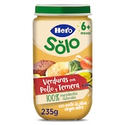 Puré de verduritas con pollo y ternera Hero 235 g
