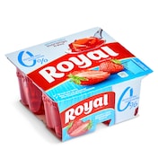 Gelatina sabor fresa sin azúcar Royal 4 x 90 g
