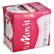 Leche desnatada calcio Pascual Movit pack 6 x 1 L