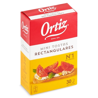 Mini tostadas rectangulares Ortiz 100 g-0