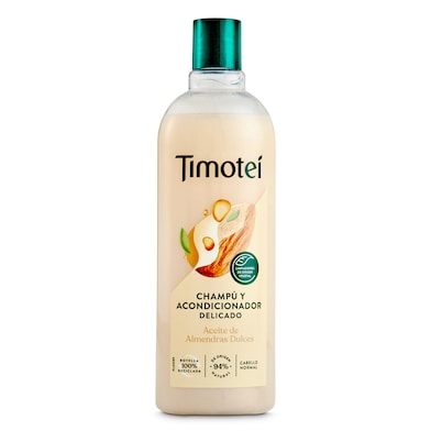 Champú y acondicionador dos en uno delicado cabello normal Timotei 400 ml-0