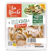 Tiras de pechuga de pollo asado La pila 125 g