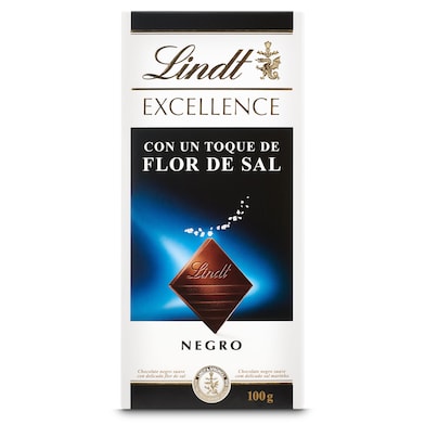 Chocolate negro con un toque de flor de sal Lindt Excellence 100 g-0 Chocolate negro con un toque de flor de sal Lindt Excellence 100 g-0