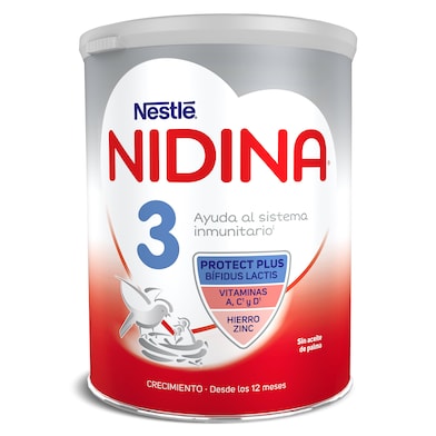 Leche infantil en polvo crecimiento +12 meses Nidina 800 g-0 Leche infantil en polvo crecimiento +12 meses Nidina 800 g-0