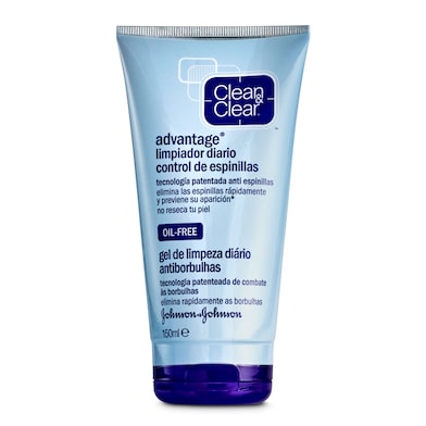 Gel limpiador facial diario antiespinillas Clean & Clear 150 ml-0