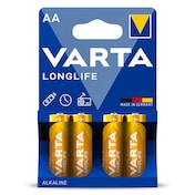 Pilas alcalinas AA Varta 4 unidades