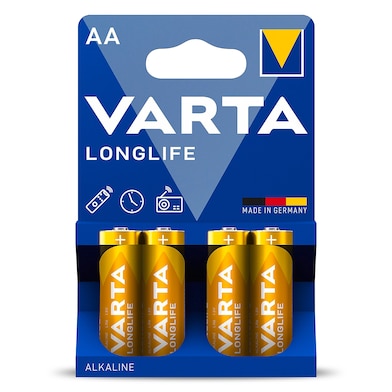 Pilas alcalinas AA Varta 4 unidades-0 Pilas alcalinas AA Varta 4 unidades-0