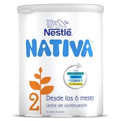Leche infantil en polvo de continuacion de 6 a 12 meses Nativa 800 g