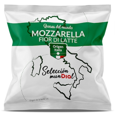 Mozzarella fior di latte Dia Selección Mundial 125 g-0 Mozzarella fior di latte Dia Selección Mundial 125 g-0