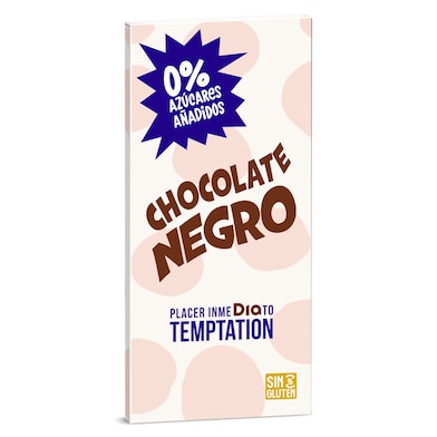 Chocolate negro sin azúcares añadidos Dia Temptation 100 g-0 Chocolate negro sin azúcares añadidos Dia Temptation 100 g-0