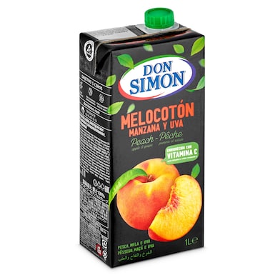 Zumo de melocotón, uva y manzana Don Simón 1 L-0 Zumo de melocotón, uva y manzana Don Simón 1 L-0