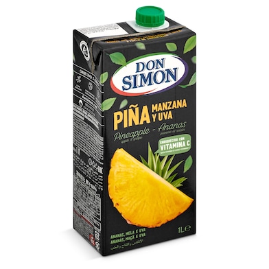 Zumo de piña, manzana y uva Don Simón 1 L-0