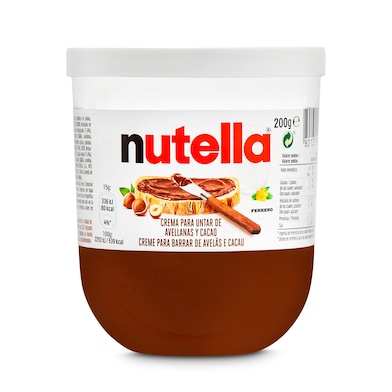 Crema de cacao con avellanas Nutella 200 g-0 Crema de cacao con avellanas Nutella 200 g-0