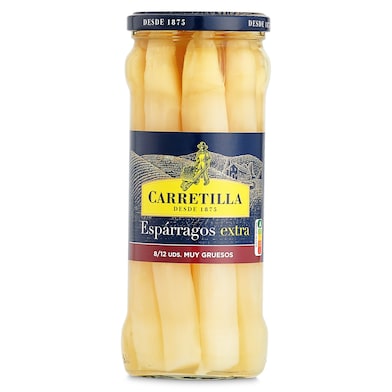 Espárragos blancos muy gruesos 8/12 piezas Carretilla 325 g-0