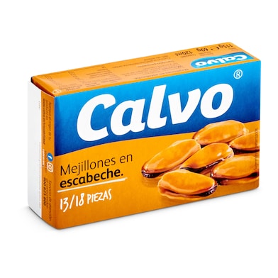 Mejillones en escabeche 13/18 piezas Calvo 69 g-0