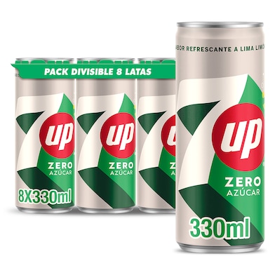 7 Up zero pack 8 x 330 ml-0