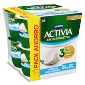 Bífidus natural desnatado edulcorado Activia 8 x 120 g