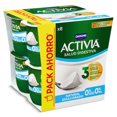 Bífidus natural desnatado edulcorado Activia 8 x 120 g-0 Bífidus natural desnatado edulcorado Activia 8 x 120 g-0