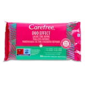 Toallitas íntimas con aloe vera Carefree 20 unidades