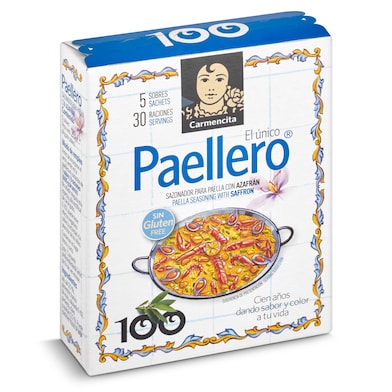 Sazonador para paella con azafrán Carmencita 20 g-0