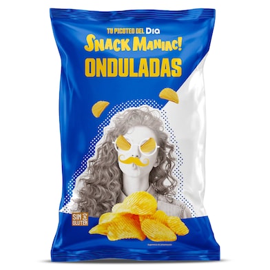 Patatas fritas onduladas Dia Snack Maniac 180 g-0