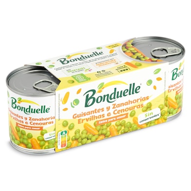 Guisantes y zanahorias Bonduelle 3 x 130 g-0 Guisantes y zanahorias Bonduelle 3 x 130 g-0
