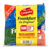 Salchichas cocidas Frankfurt Campofrío 4 x 140 g