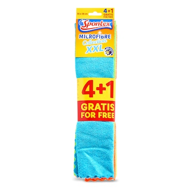 Bayeta microfibra Spontex 5 unidades-0 Bayeta microfibra Spontex 5 unidades-0