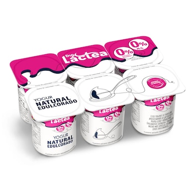 Yogur natural desnatado edulcorado Dia Láctea 6 x 125 g-0