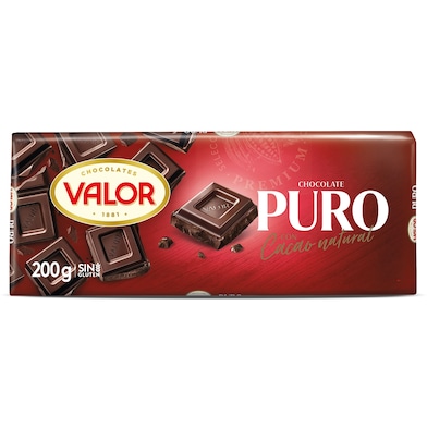 Chocolate puro Valor 200 g-0 Chocolate puro Valor 200 g-0