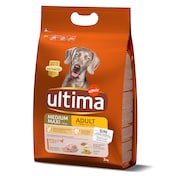 Alimento para perros adultos con pollo y arroz Ultima 3 Kg