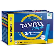 Tampón compak Tampax 38 unidades