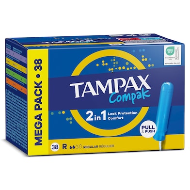 Tampón compak Tampax 38 unidades-0