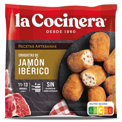Croquetas artesanas de jamón ibérico La Cocinera 400 g-0 Croquetas artesanas de jamón ibérico La Cocinera 400 g-0