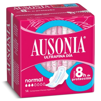 Compresas normal con alas Ausonia 14 unidades-0 Compresas normal con alas Ausonia 14 unidades-0