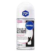 Desodorante roll-on invisible black & white Nivea 50 ml
