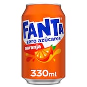 Fanta de naranja zero 330 ml