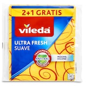 Bayeta suave amarilla máxima absorción Vileda 3 unidades