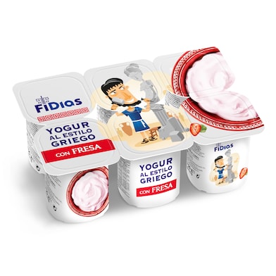 Yogur griego con fresa Dia Fidias 6 x 125 g-0 Yogur griego con fresa Dia Fidias 6 x 125 g-0