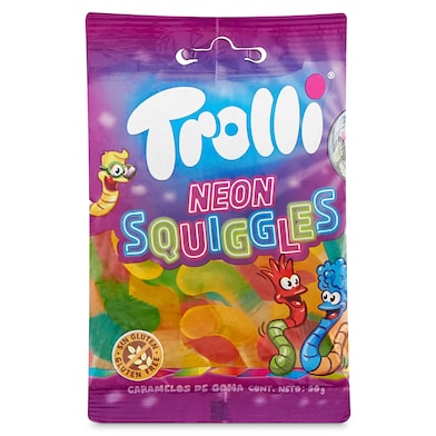 Golosinas gusanos neón Trolli 50 g-0 Golosinas gusanos neón Trolli 50 g-0