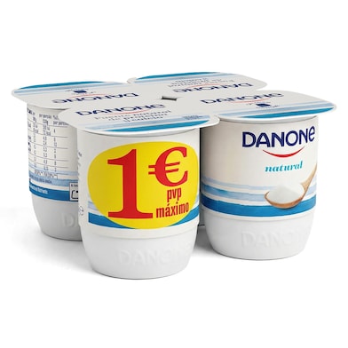 Yogur natural Danone 4 x 120 g-0