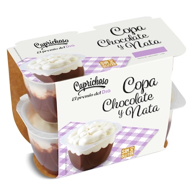 Copa de chocolate y nata Dia Caprichoso 4 x 115 g-0