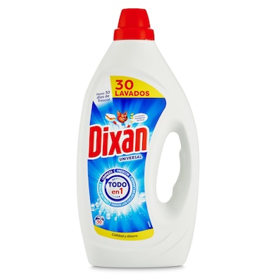 Detergente líquido todo en uno Dixan 30 lavados-0 Detergente líquido todo en uno Dixan 30 lavados-0