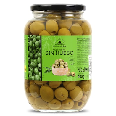 Aceitunas verdes sin hueso Dia Vegecampo 400 g-0