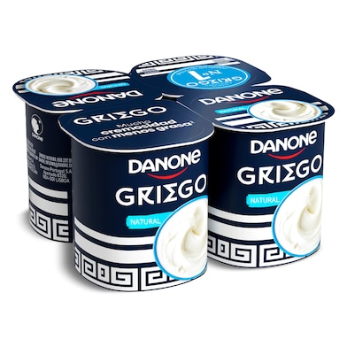 Yogur griego natural Danone 4 x 110 g-0 Yogur griego natural Danone 4 x 110 g-0