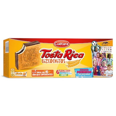 Bizcochitos rellenos Cuétara Tostarica 125 g-0 Bizcochitos rellenos Cuétara Tostarica 125 g-0