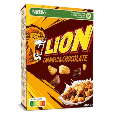 Cereales integrales con chocolate y caramelo Nestlé Lion 400 g-0 Cereales integrales con chocolate y caramelo Nestlé Lion 400 g-0