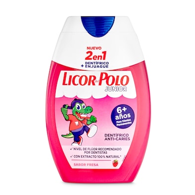 Pasta de dientes dos en uno fresa +6 años Licor del polo 75 ml-0 Pasta de dientes dos en uno fresa +6 años Licor del polo 75 ml-0